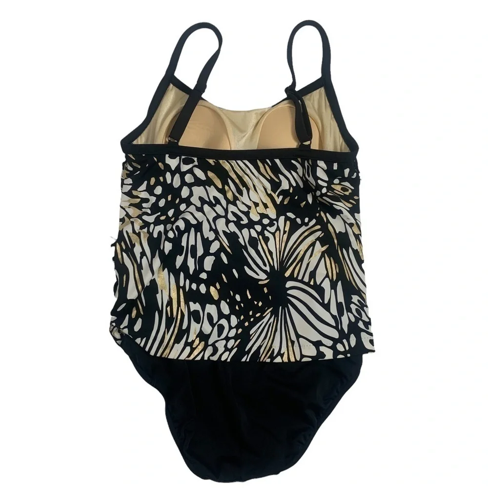 Maxine Of Hollywood Floral One Piece Bathing Suit